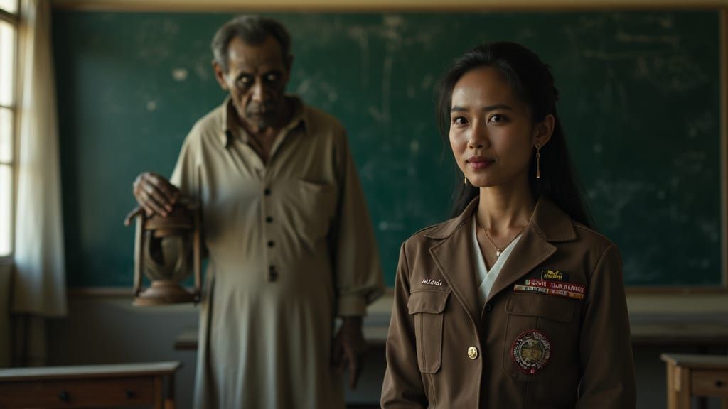 Indonesian Schoolteacher Confronts Eerie Apparition in Aband...