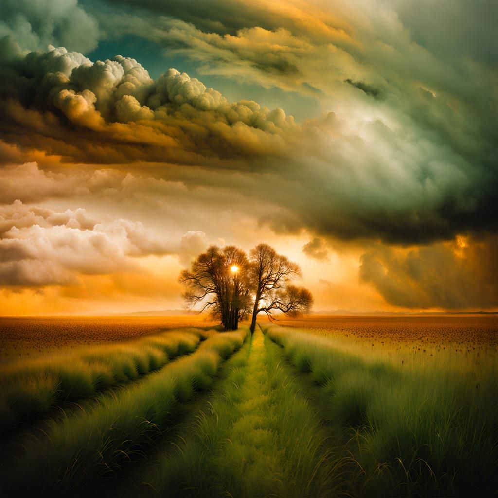 Evocative Double Exposure Art