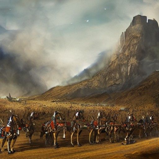 Detailed Matte Painting of a Firefighter
