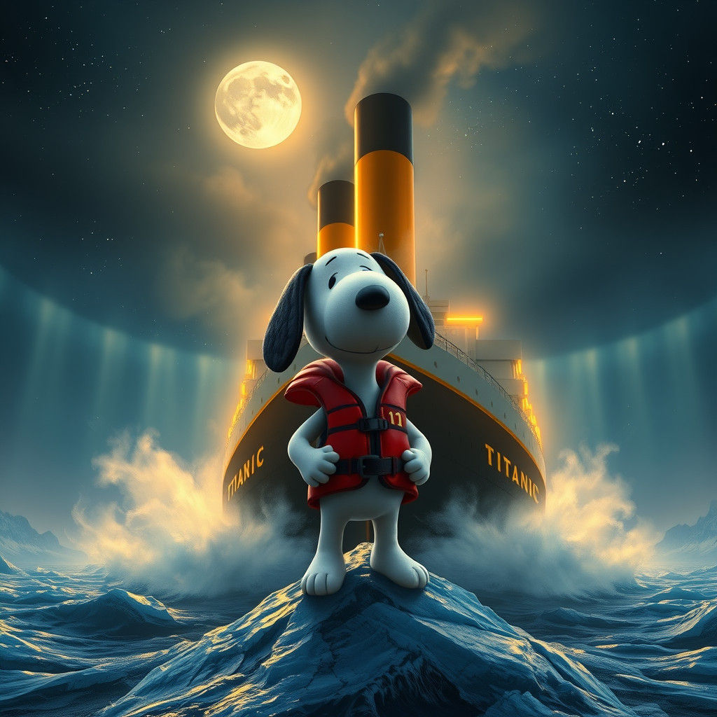 Snoopy on the Titanic: Fantasy Concept Art