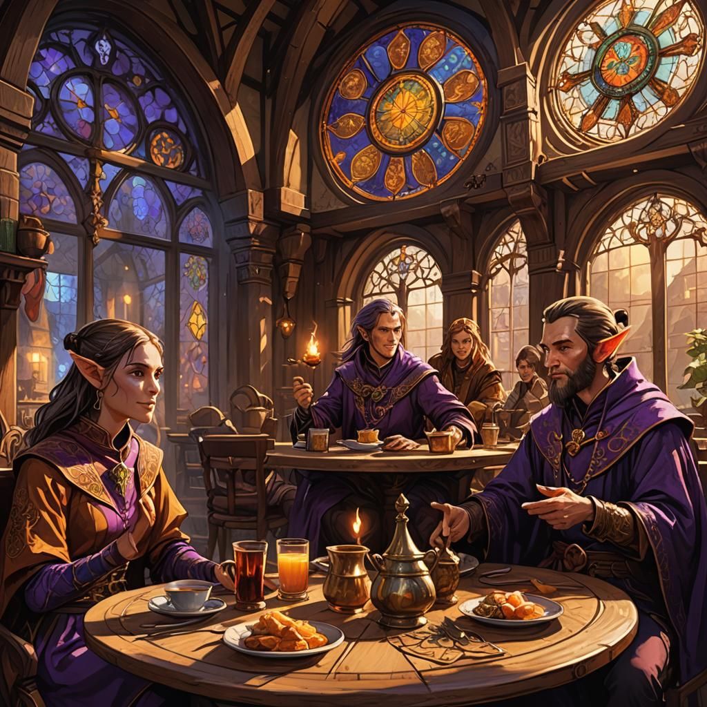 Fantasy Breakfast at the Inn: Digital Concept Art