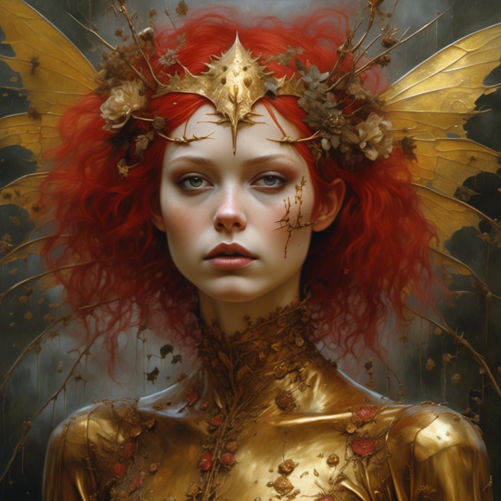 Hyperrealistic Portrait of a French Woman in Latex