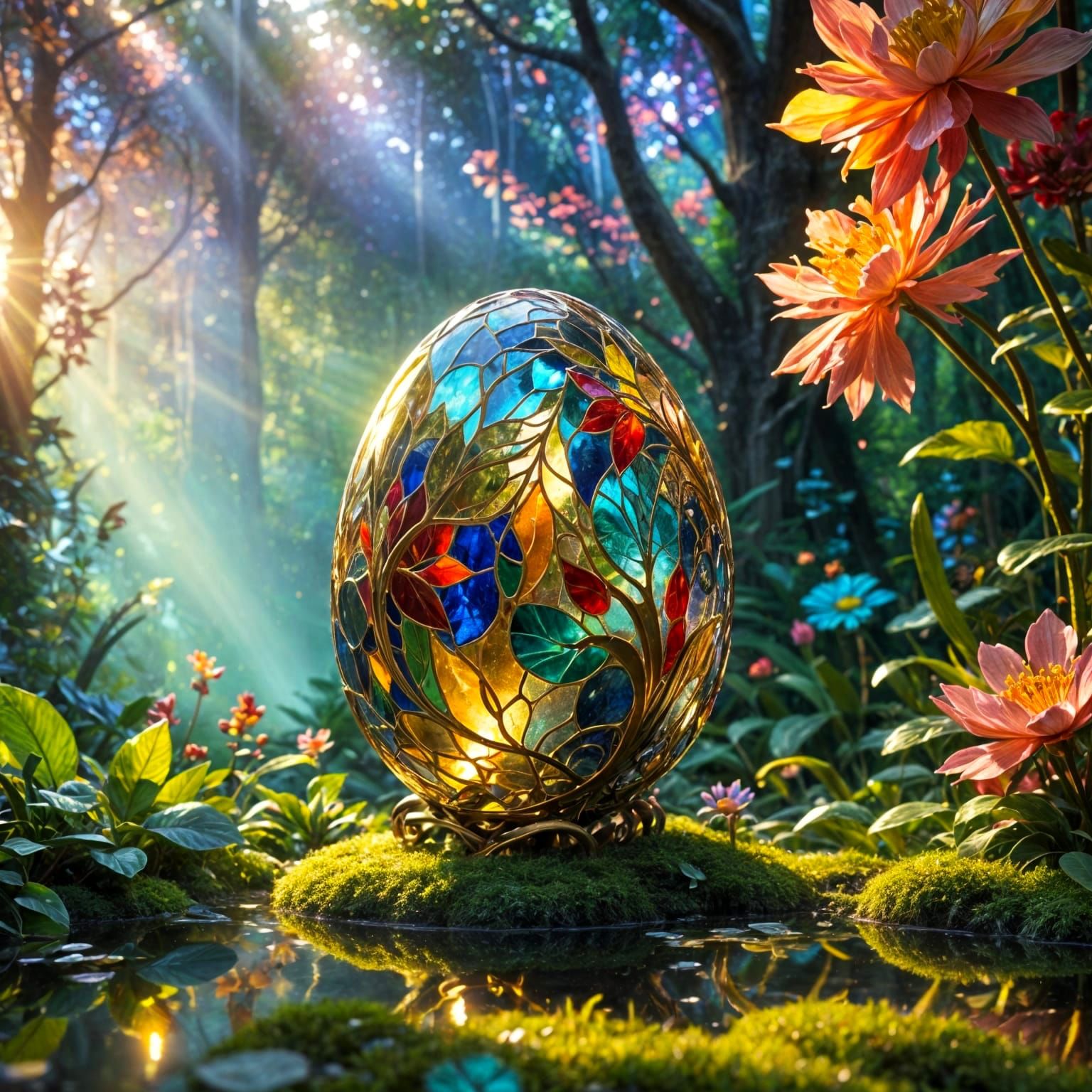 Fragile Abstract Egg