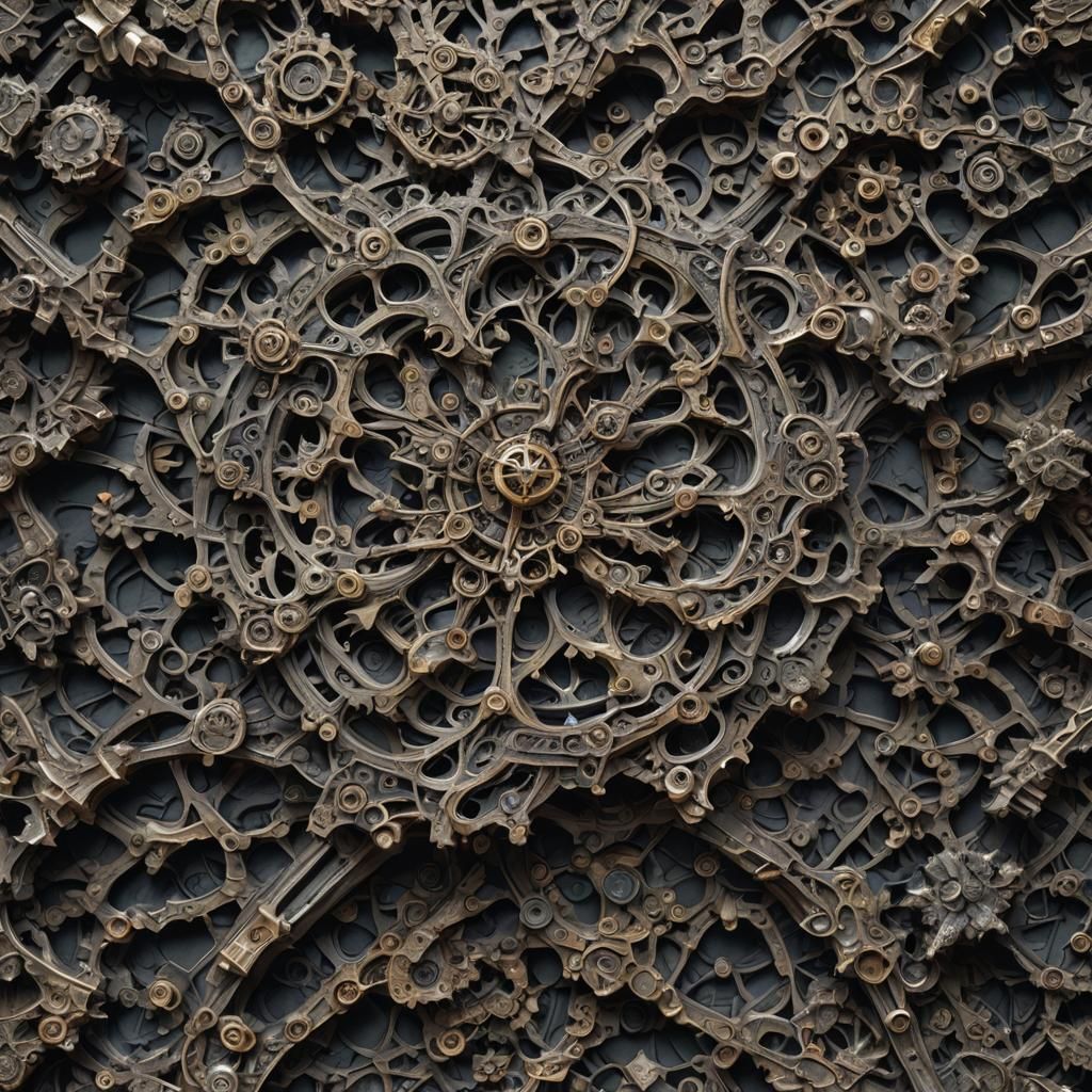 Hyperrealistic 3D Render in Gustav Klimt Style