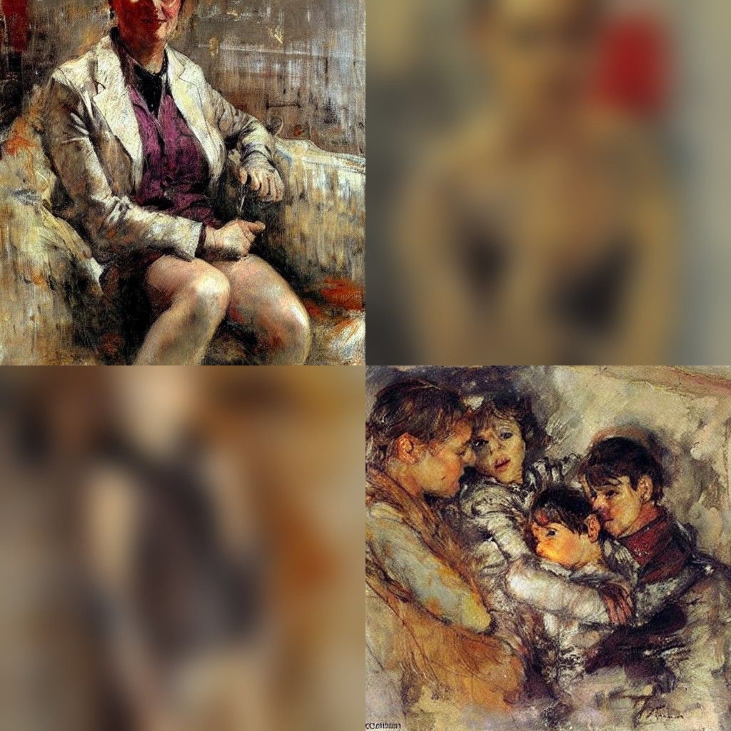 Expressive Portrait in Style of Mancini