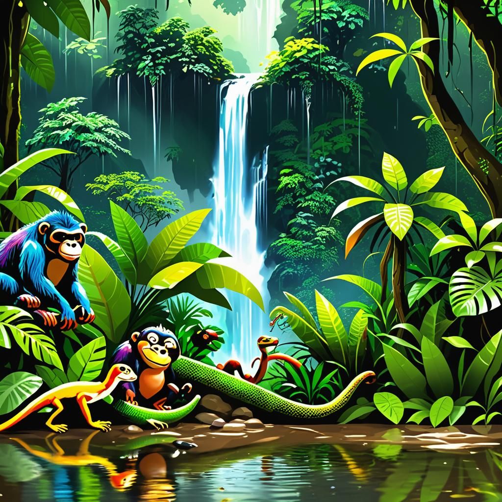 Storybook: RAIN FOREST ANIMALS