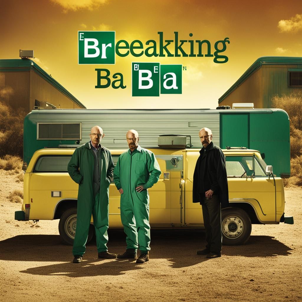 Breaking Bad TV Poster with Bokeh