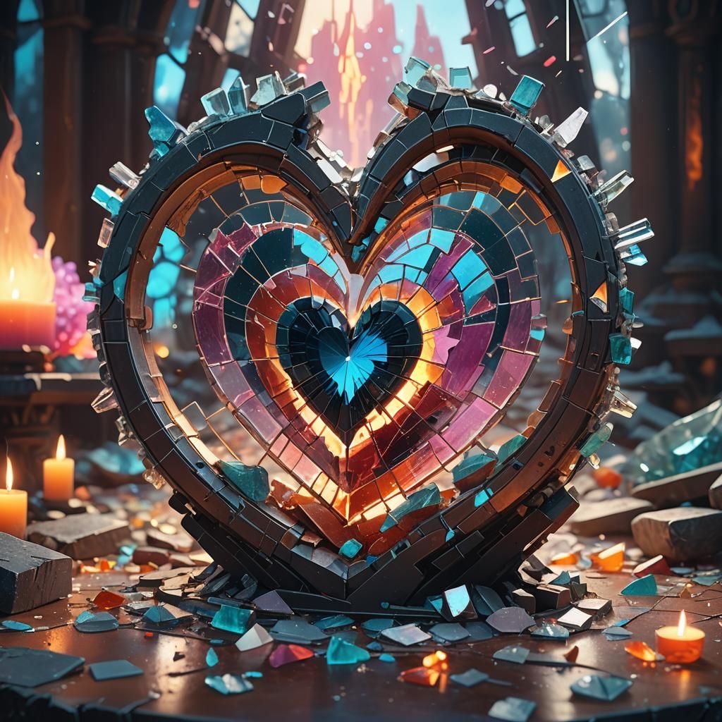 Shattered Heart on Mystical Altar