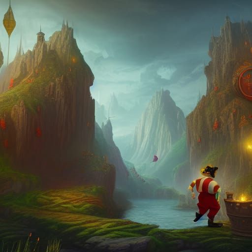 Tweedle Dee and Tweedle Dum: Fantasy Concept Art