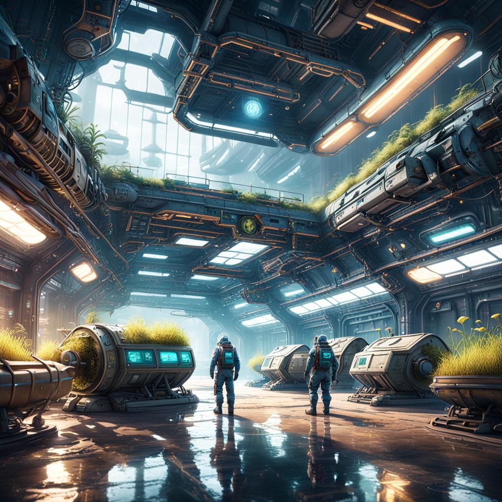 Space Station Agriculture Department: Fantasy Concept Art