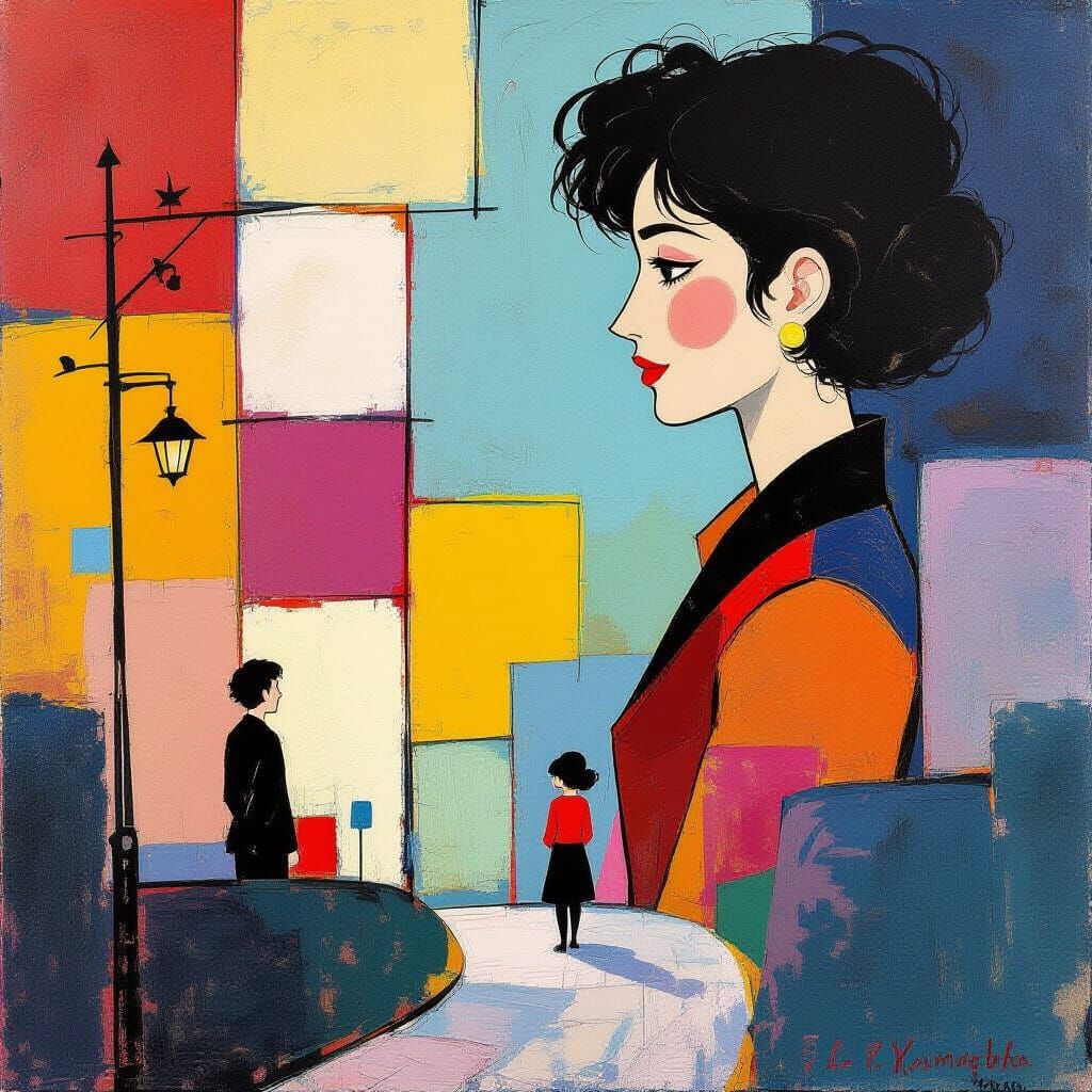 Dreamlike Scene with Vibrant Colors