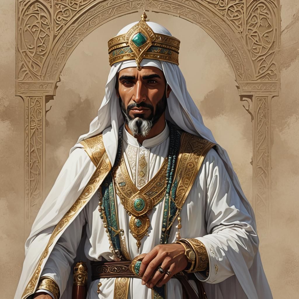 Fantasy Arabian Priest Character Design