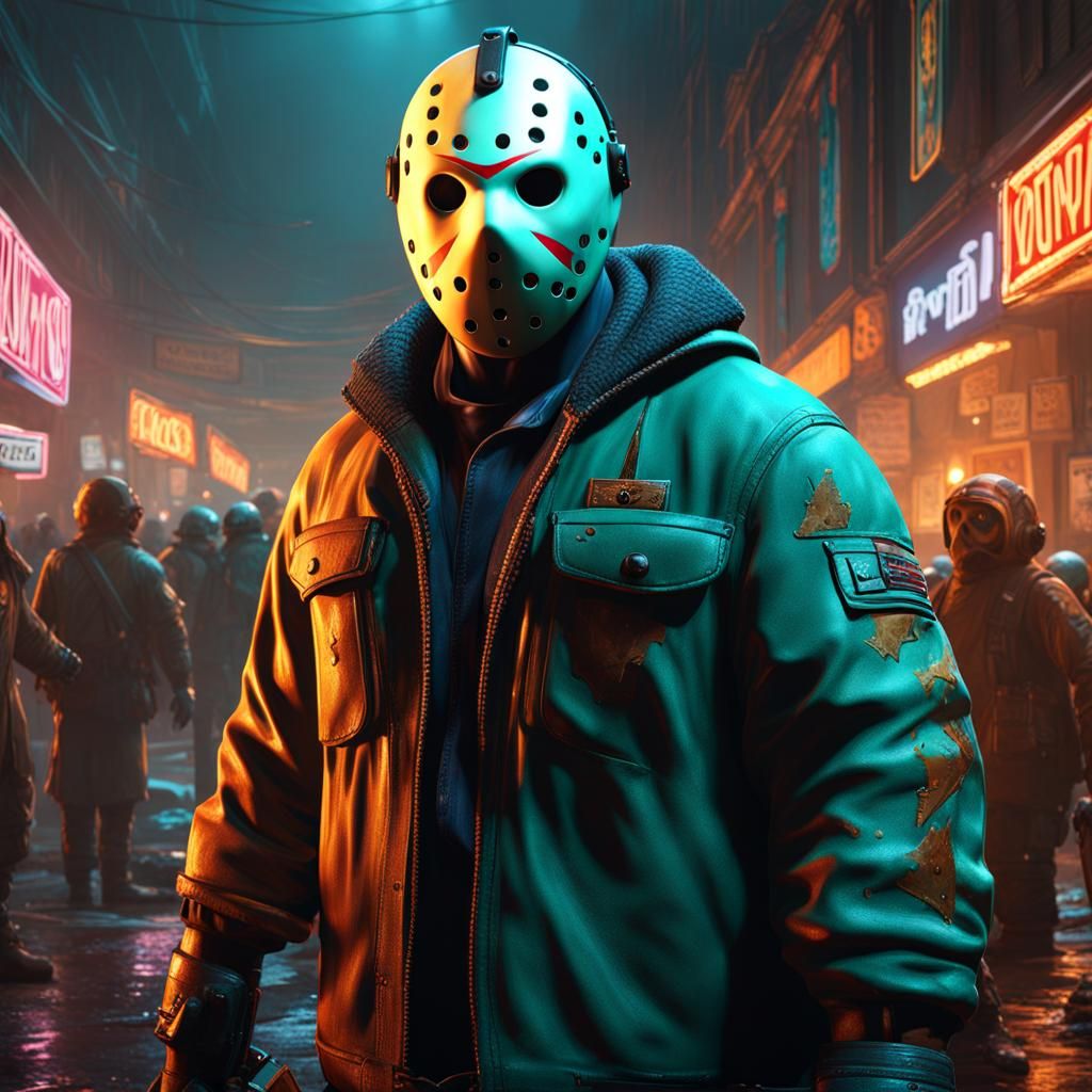 Jason Voorhees Reimagined in Pixar Style