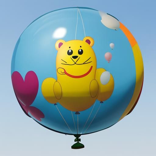 Animal Balloon with Intricate Detail, High Resolution