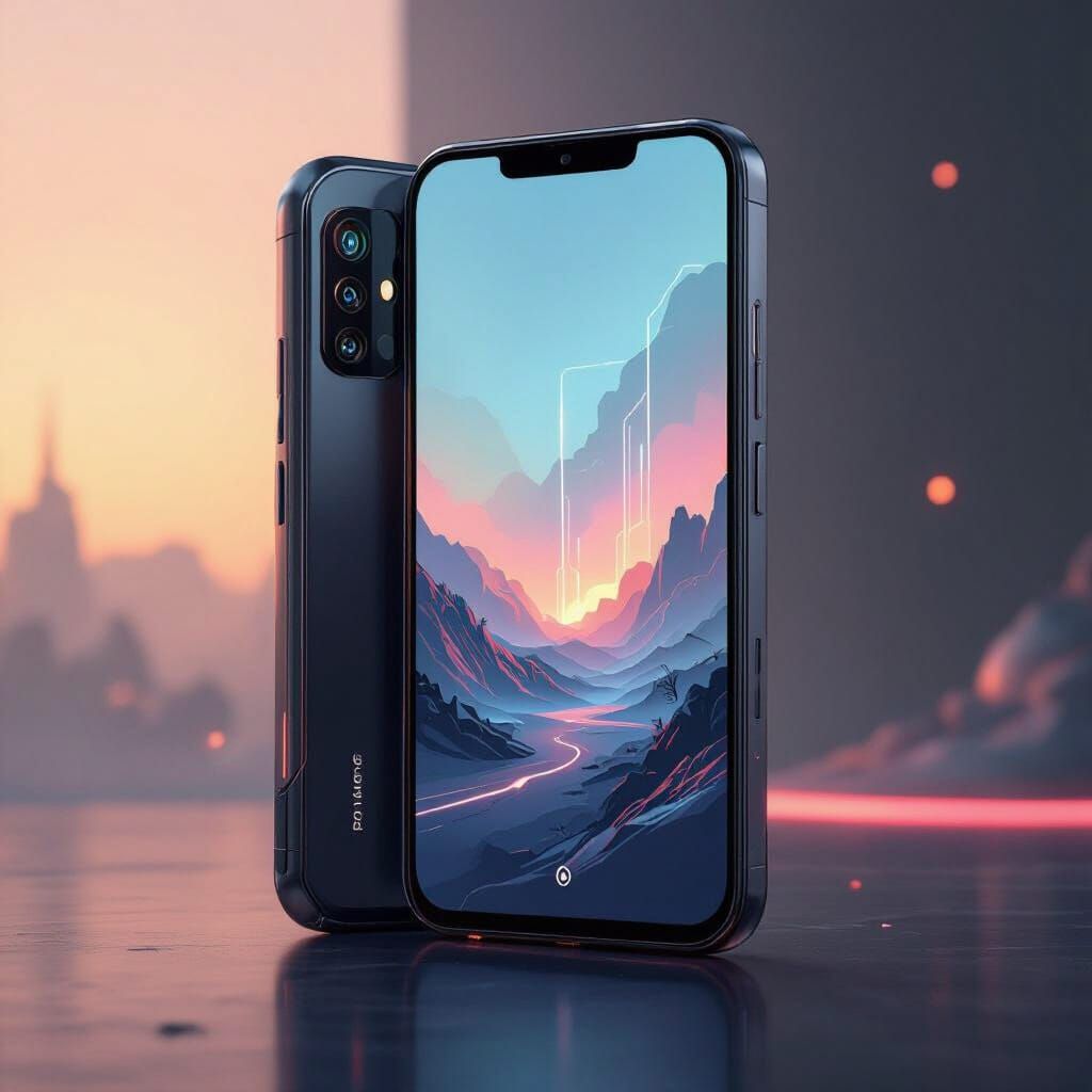 Red Magic 8 Pro+ in Futuristic Style