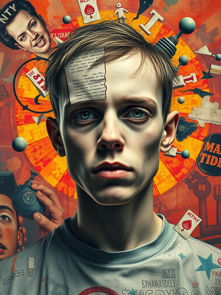 Mind Control Propaganda in Vibrant, Abstract Surrealism