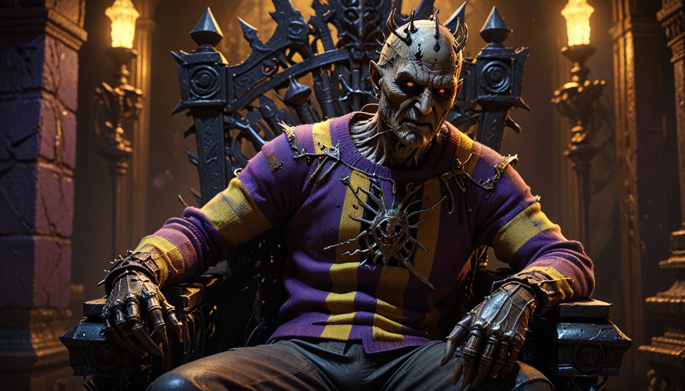 Majestic Freddy Krueger Reigns Supreme on his Iron Throne