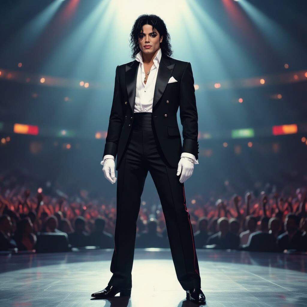 Singer in Black Suit, Inspired by Wiley and LaChapelle