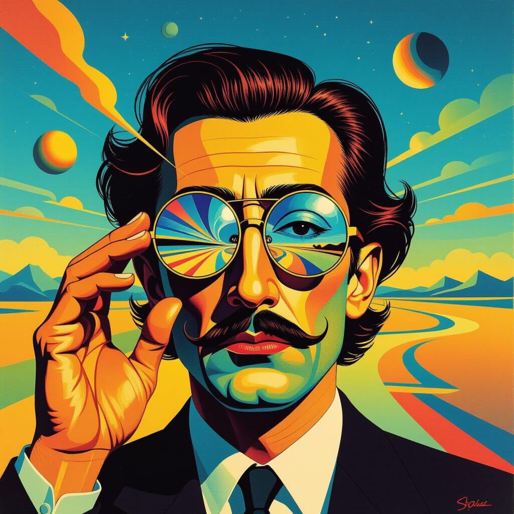 Blurred Vision in a Surreal Digital Art Style