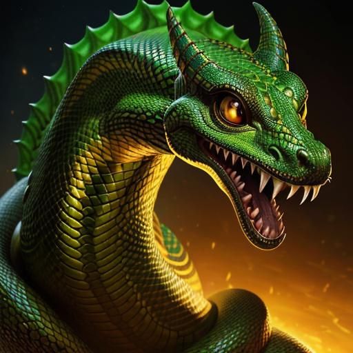 Serpent of Sacred Knowledge in Splash Art