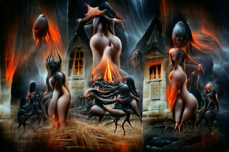 Sinister Sodom and Gomorrah: A Dark Fantasy Scene