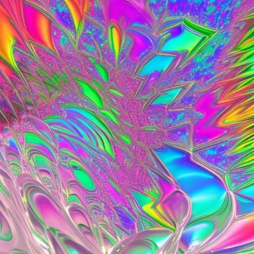 Rainbow Liquid Metal Crystal Formation in 3D
