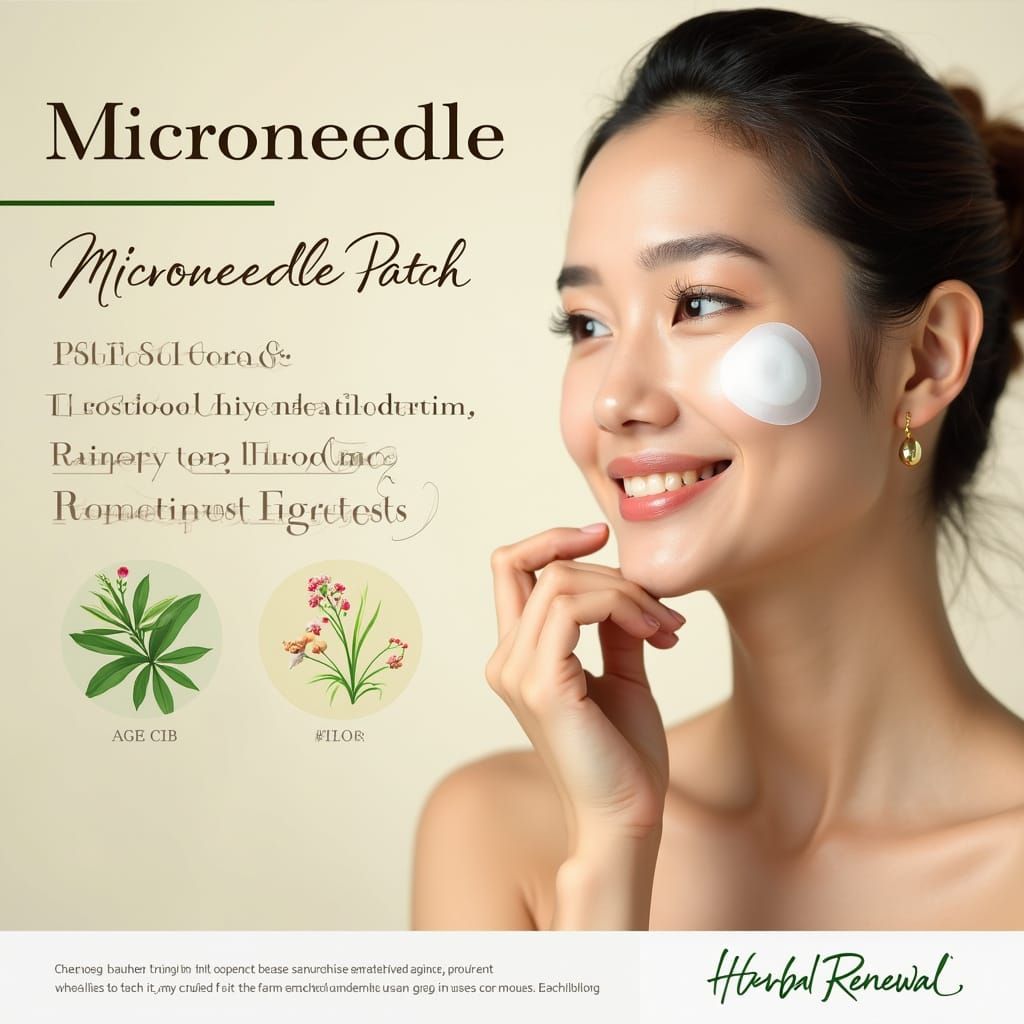 Serenely Focused Professional Woman Showcases Microneedle Pa...