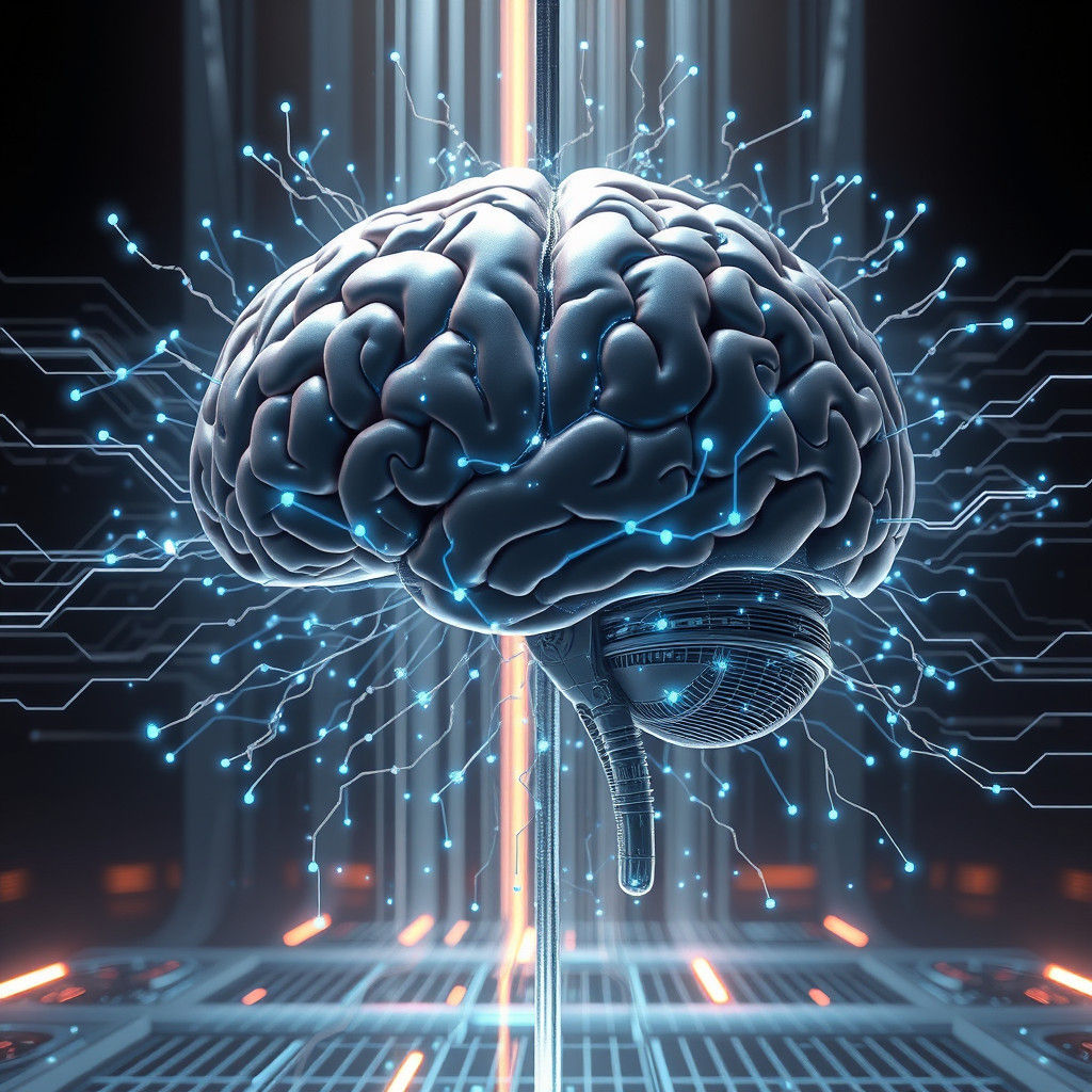 Biomechanical Interface: Brain Connected to Digital Network
