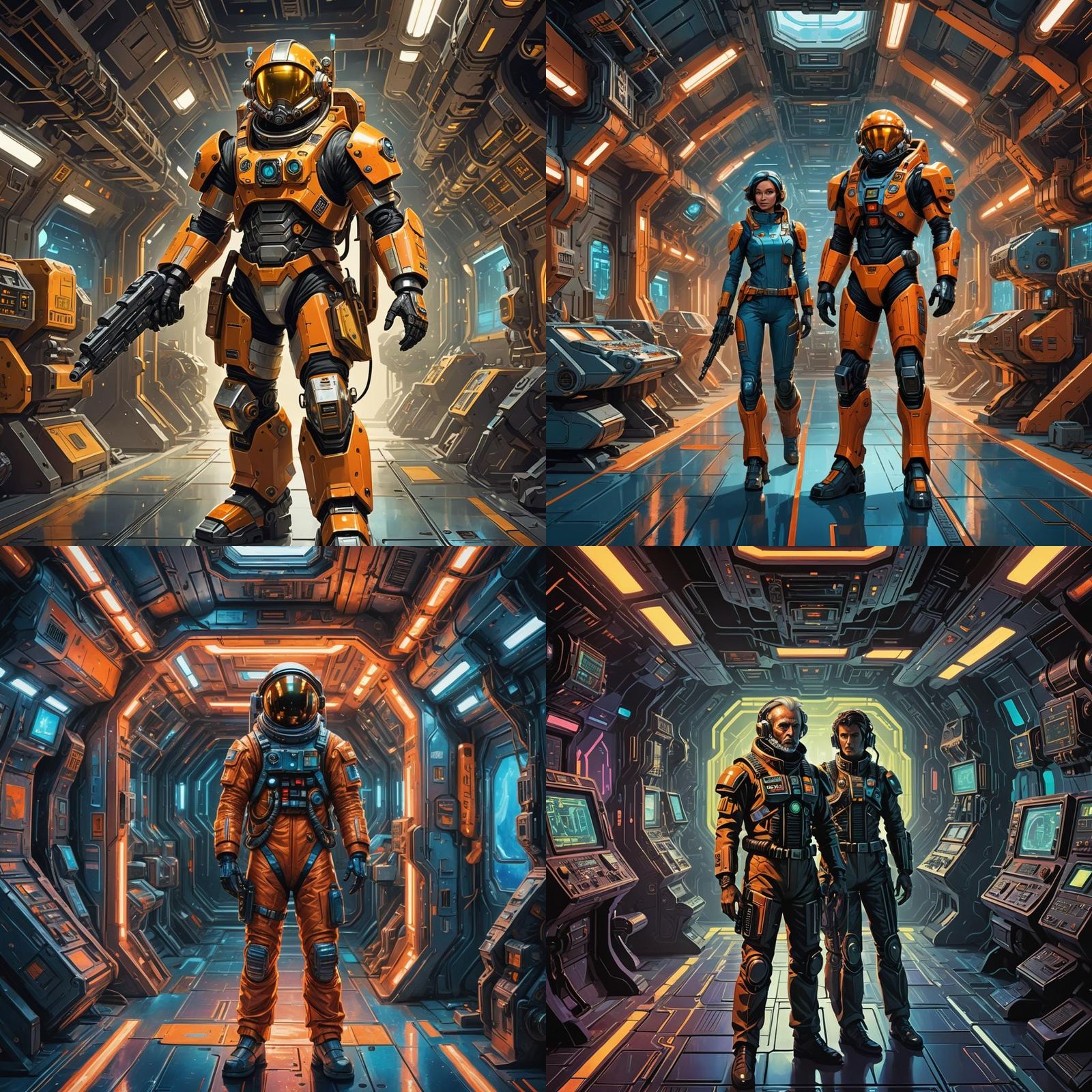 1970s Sci-Fi Spaceship Weapons Specialist