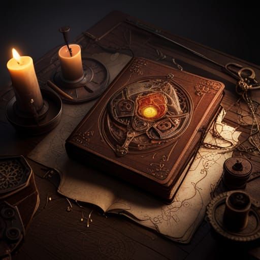 Voodoo Book: Dark Fantasy Concept Art in 8K