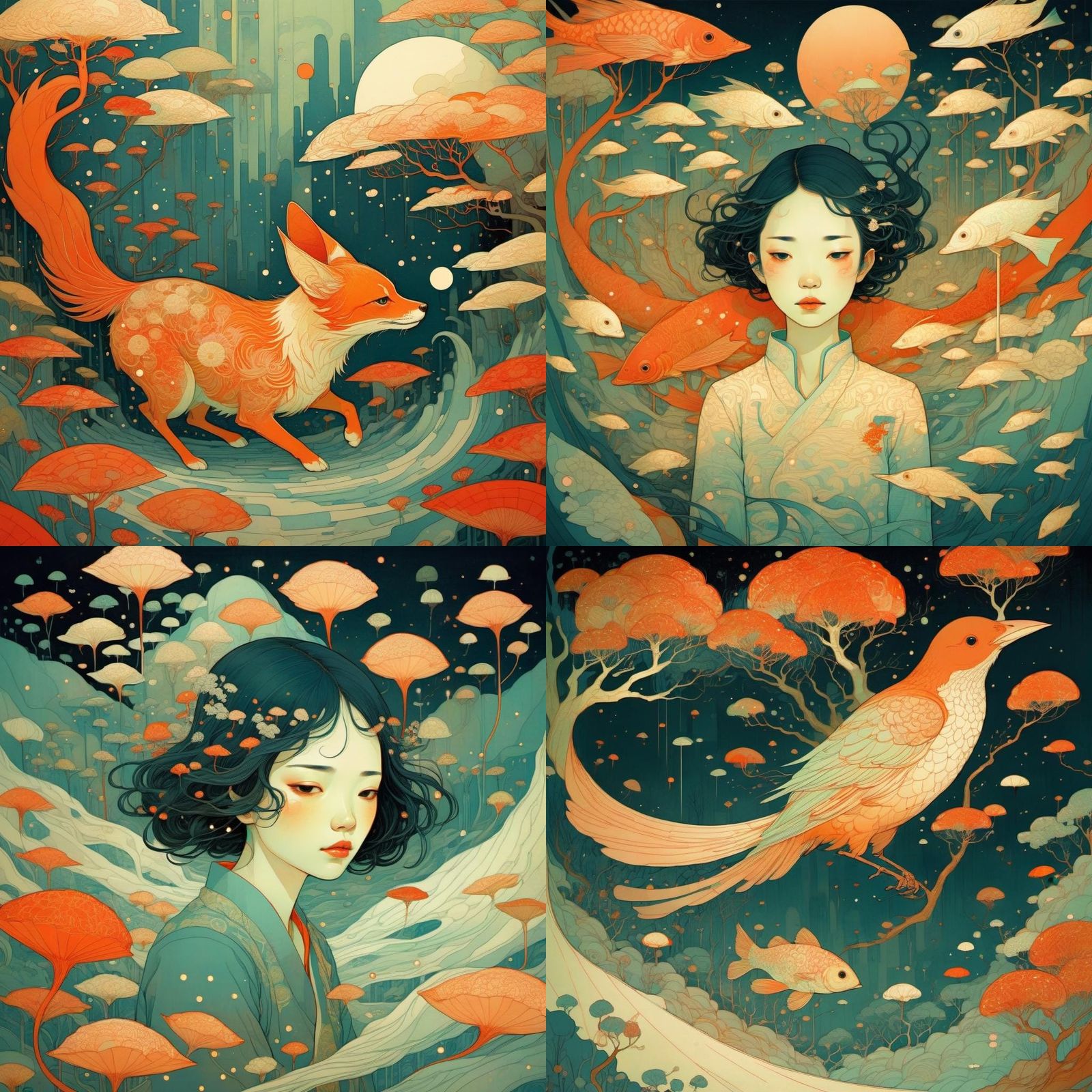 Illustration in Victo Ngai's Style
