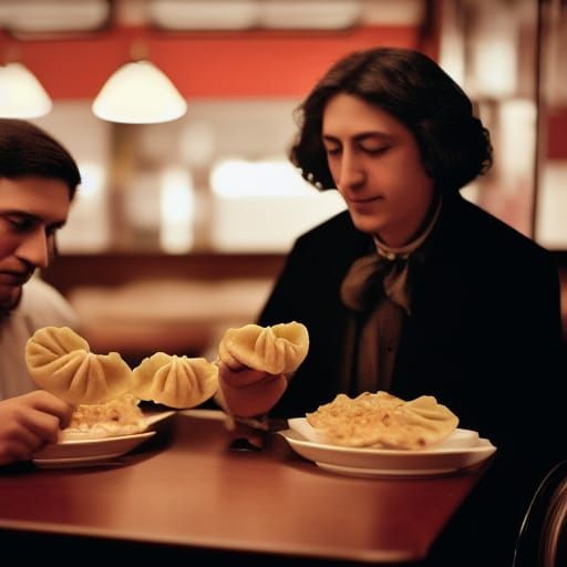 Chopin and George Sand at a Diner