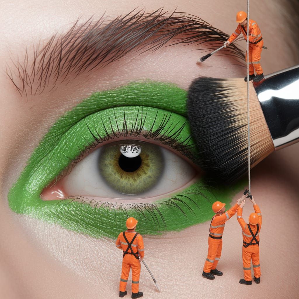 Creating a green eye