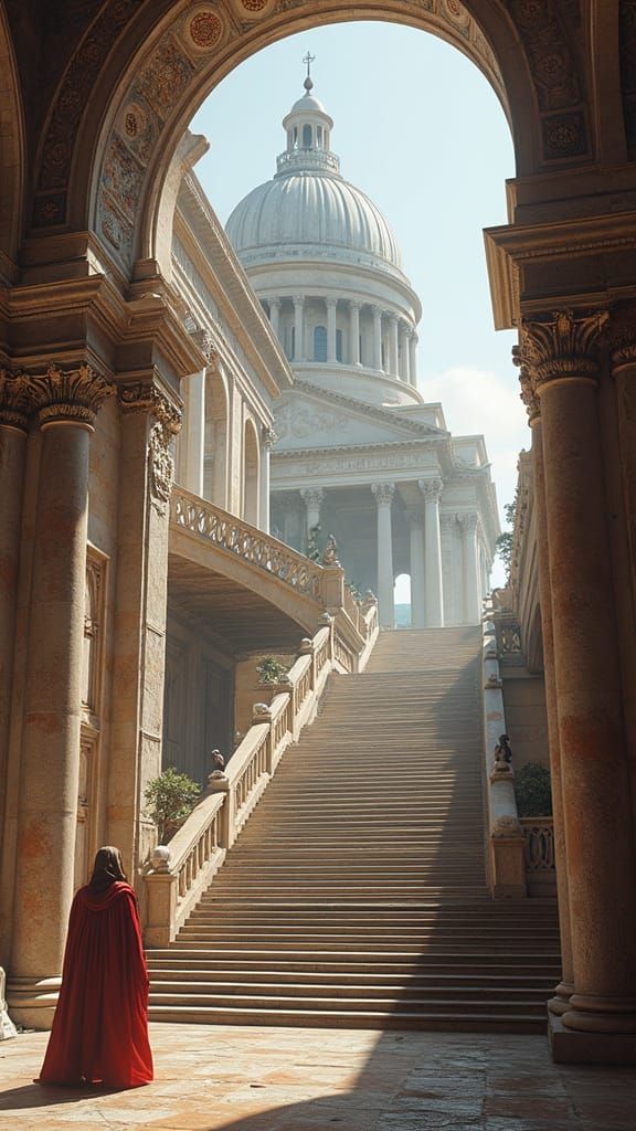 Epic Ancient Rome Architecture Confronts Serene Mediterranea...