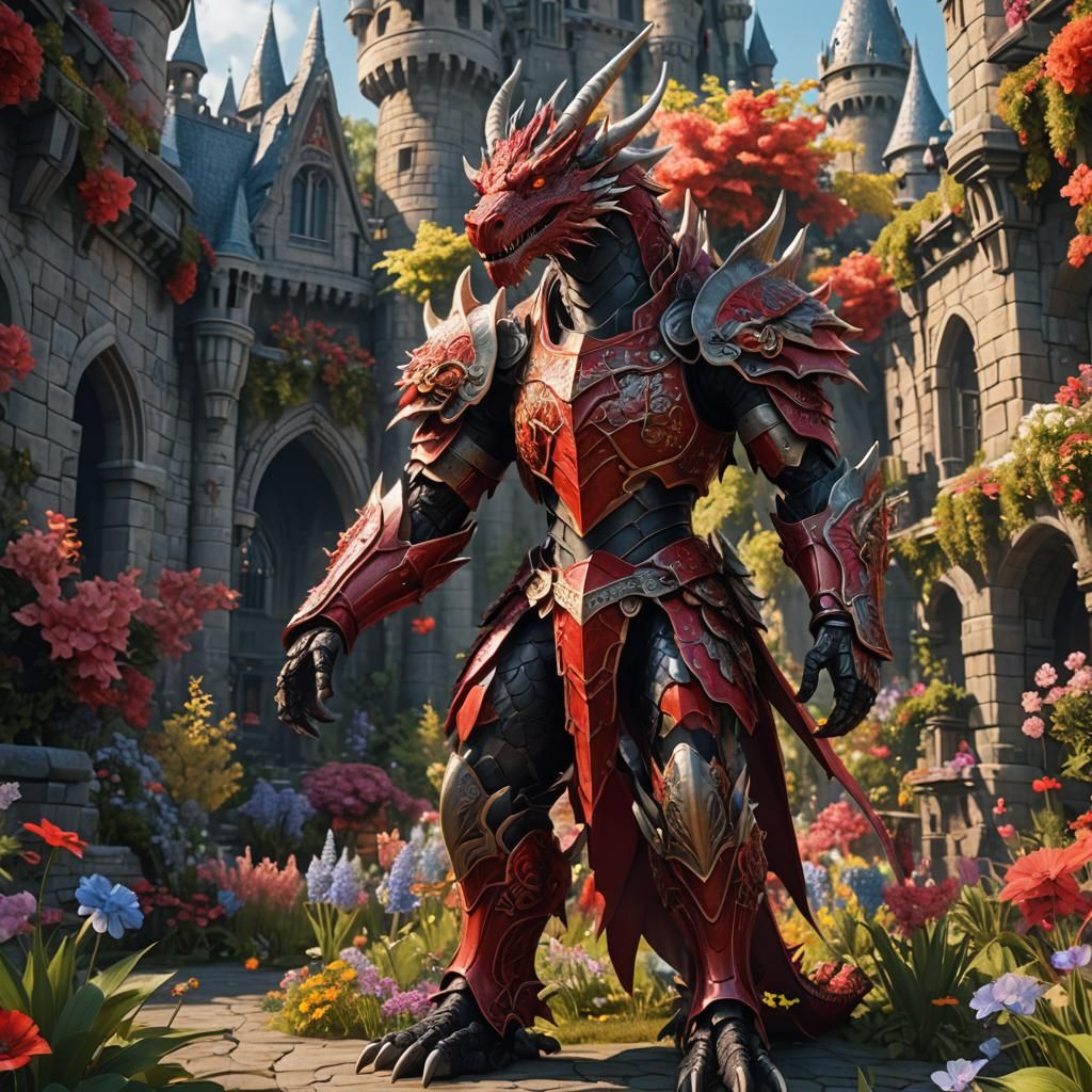 Armored Dragon Protector of Floral City