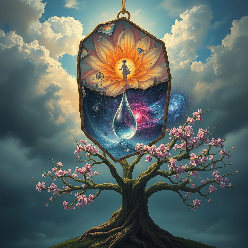 Surreal Sky Mirror Reflects Hidden Worlds