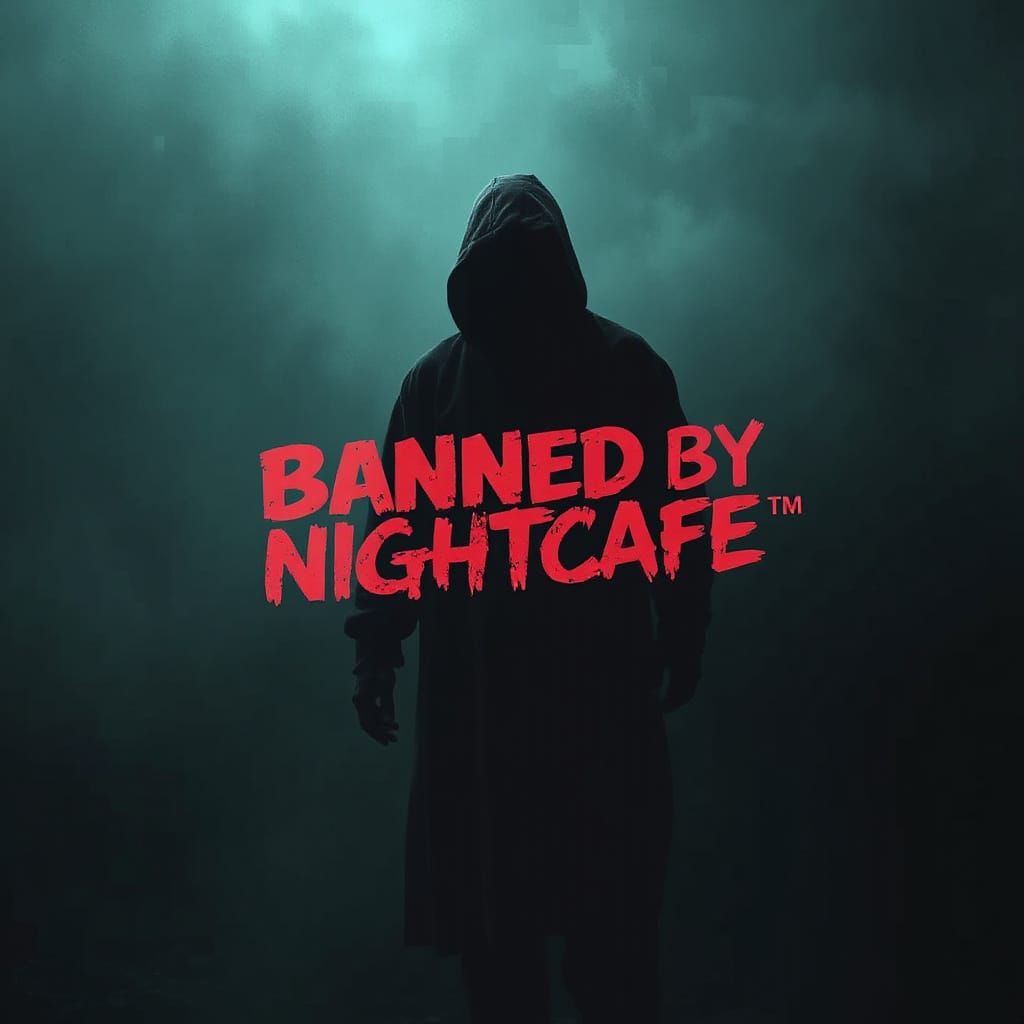 Banned by Nightcafe: Dystopian Graffiti in Digital Art Style