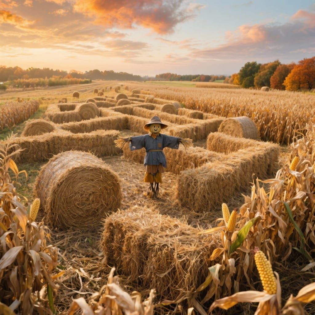 autumnal seed harvest maze