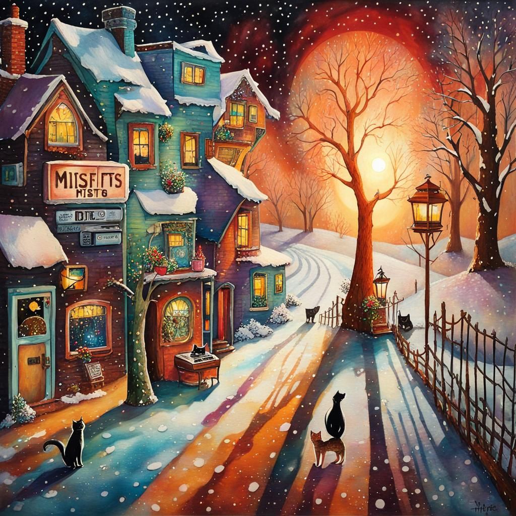 Vintage Tech and Ford with Whimsical Cats