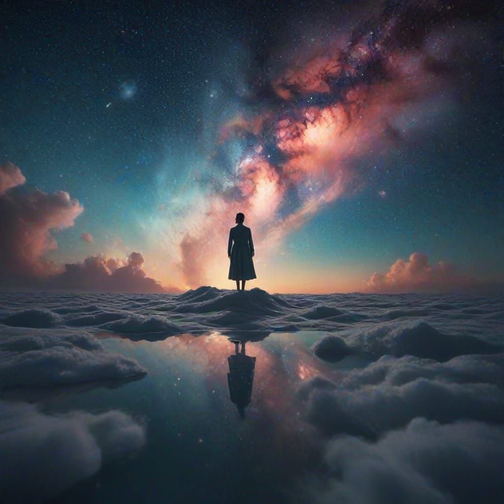 Ethereal Starlight Serenity in a Cosmic Dream