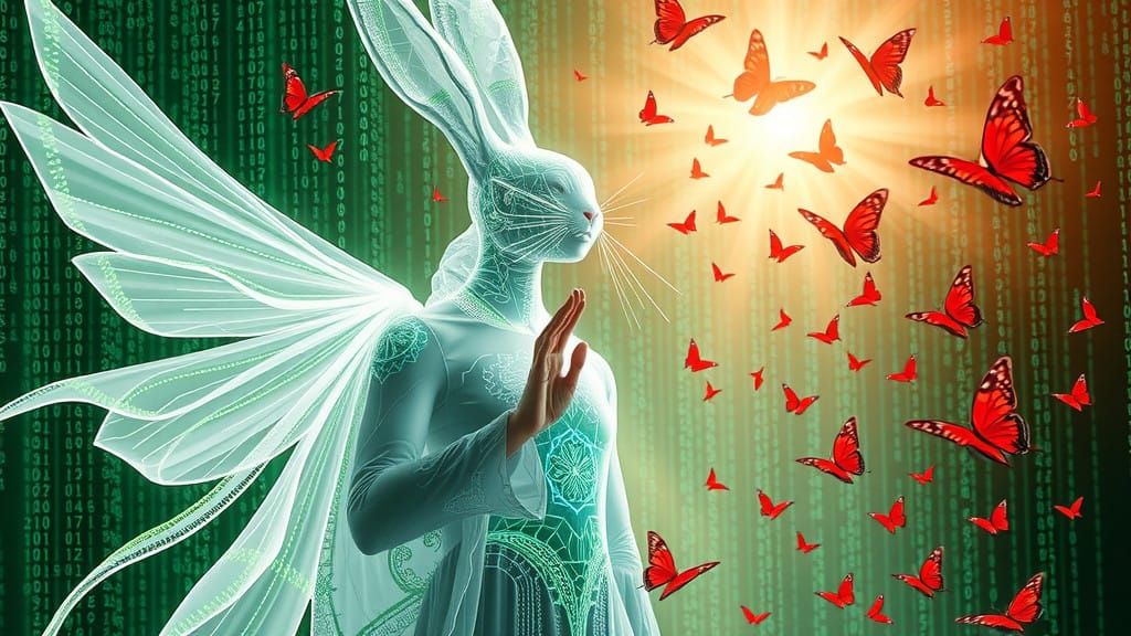 Ethereal Quantum Guides in Cosmic Digital Awakening