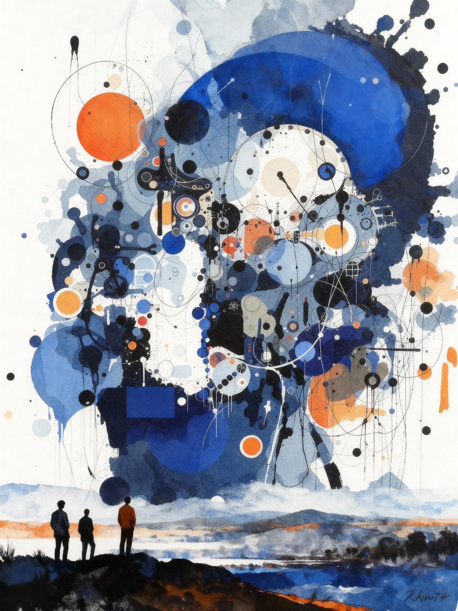 People Witnessing The Last Day Of The Blue Sun