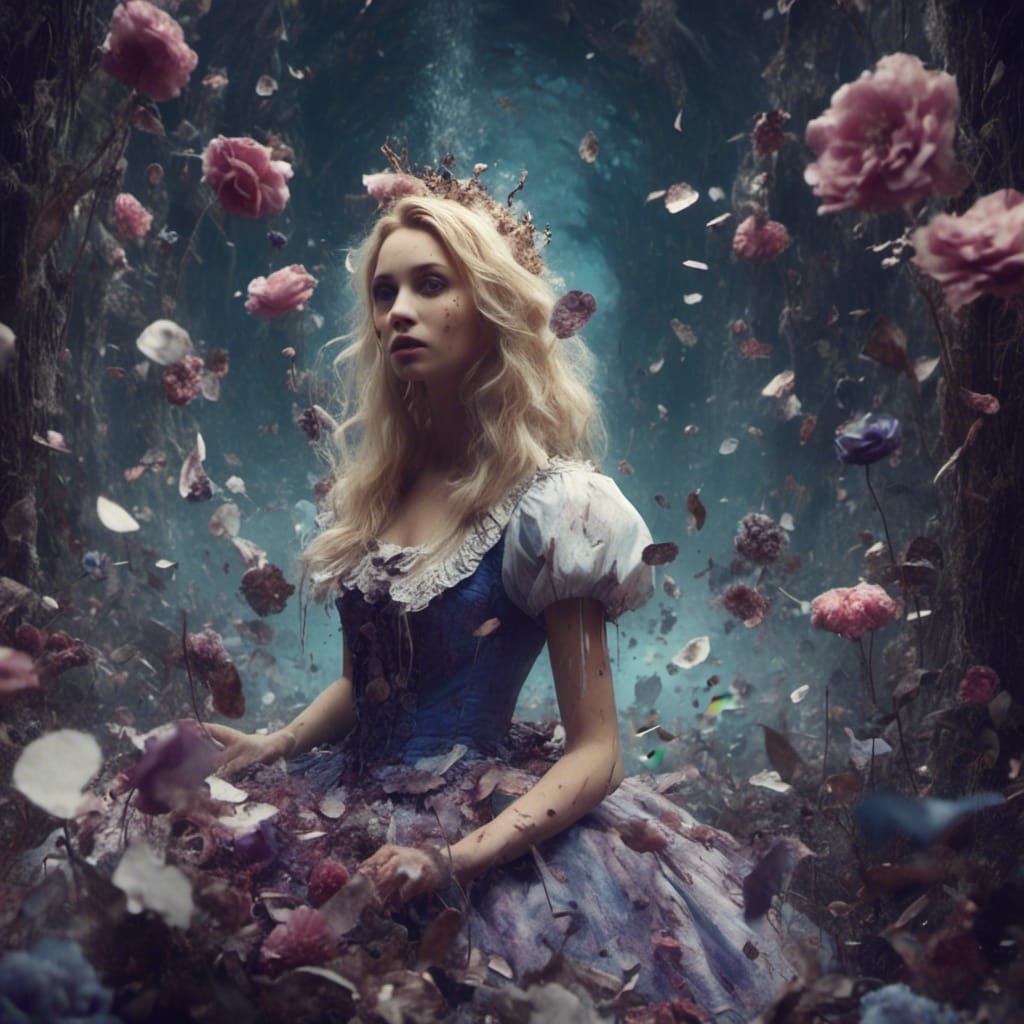 Alice in Wonderland Dark Fantasy Concept Art