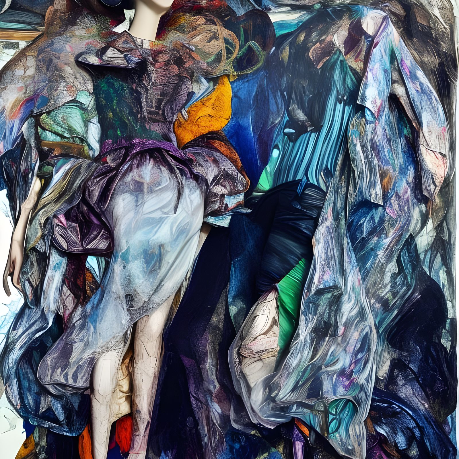 Technicolor Fabric Art with Glazed Surfaces