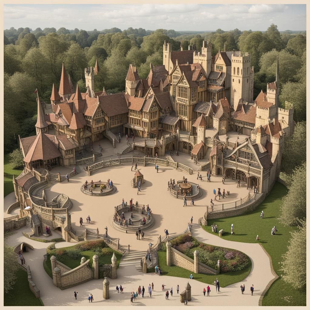 AI Interpretation of a Shakespeare Theme Park