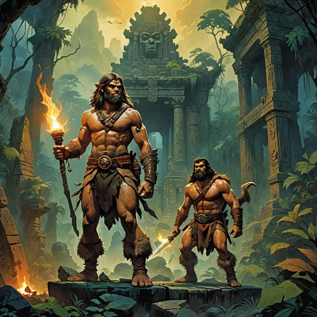 Caveman Link in Jungle Concept Art