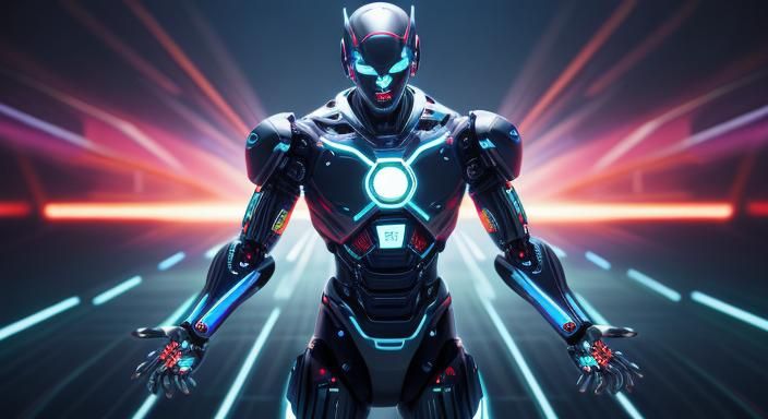 Hyperreal AI Music Robot in Dance & Electronics Photo