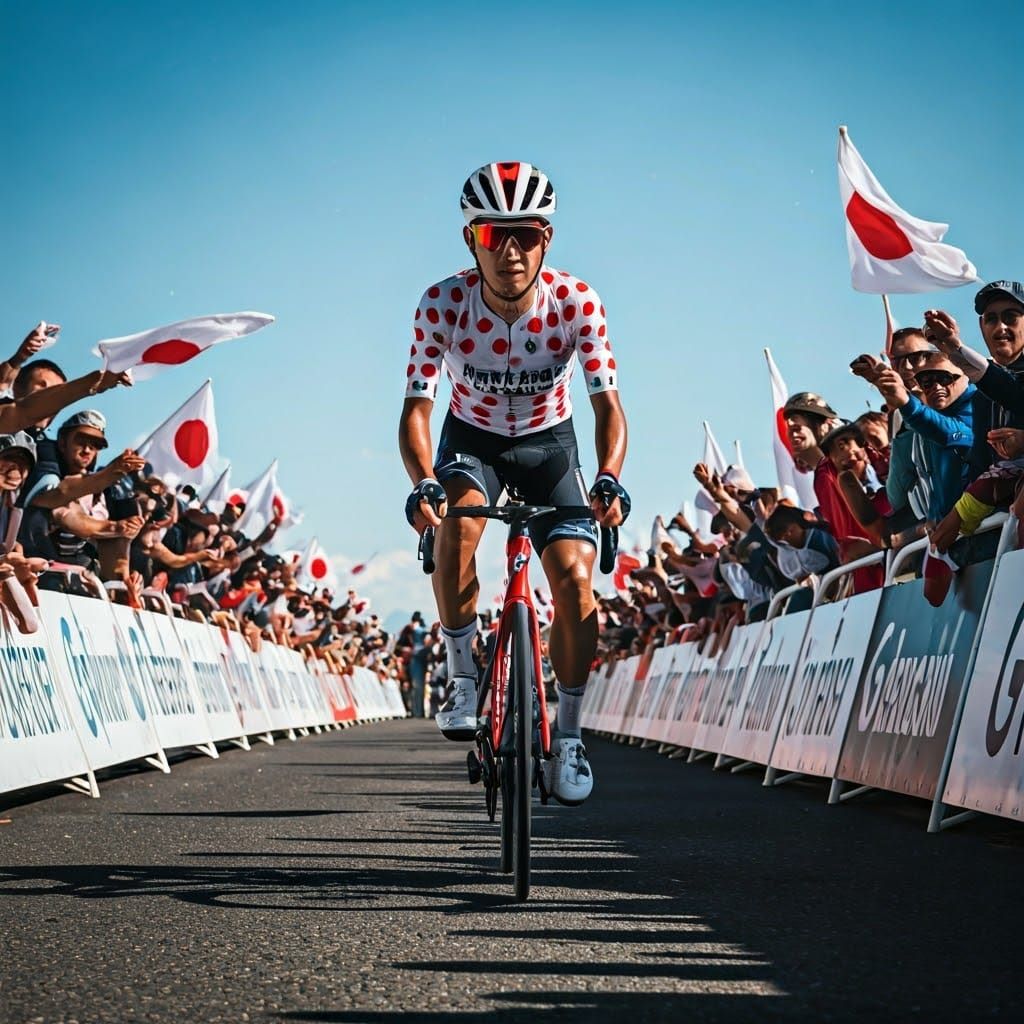 Japanese King of the Mountains (best climber) in the Tour de...