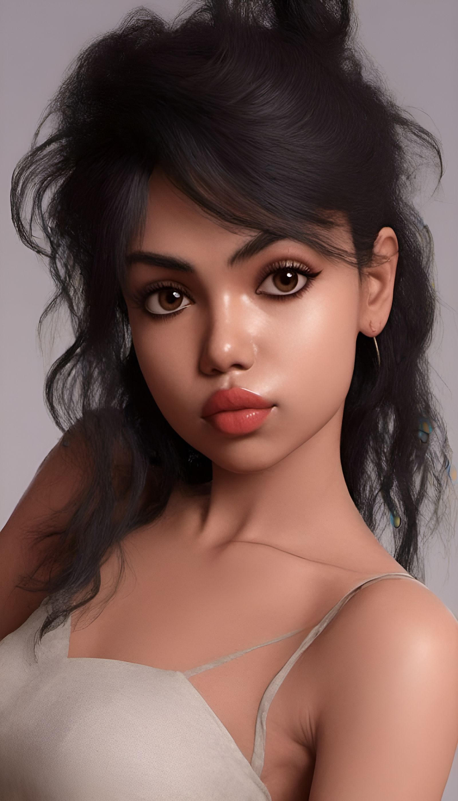 Anime Portrait in Genshin Impact Style