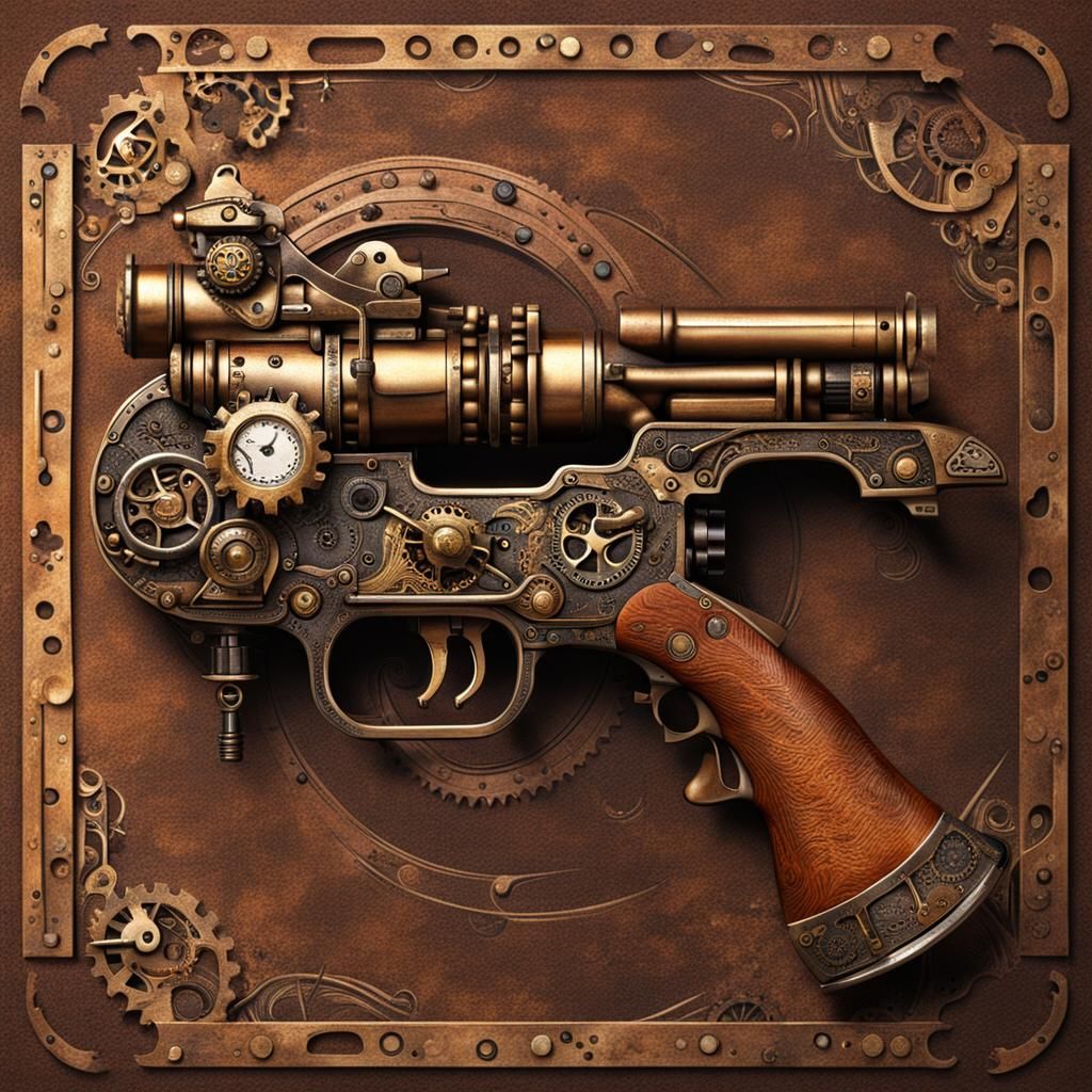 Steampunk Gun of the Wild West